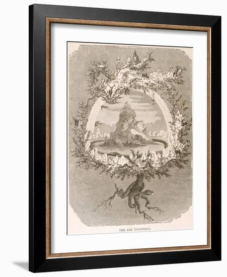 Yggdrasil the Sacred Ash the Tree of Life the Mundane Tree of Norse Mythology-null-Framed Photographic Print