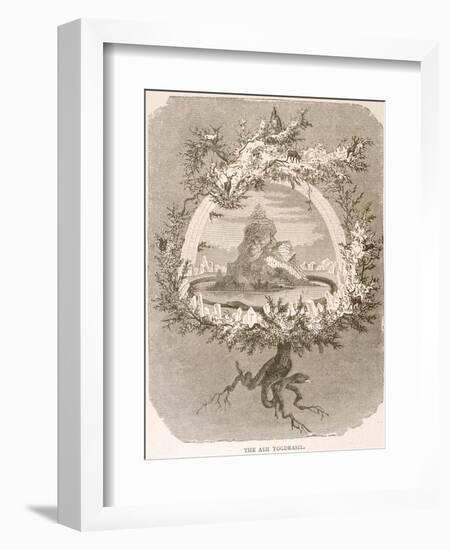 Yggdrasil the Sacred Ash the Tree of Life the Mundane Tree of Norse Mythology-null-Framed Photographic Print