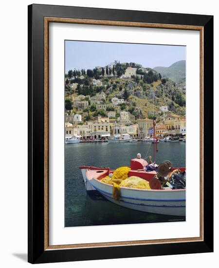 Yialos, Symi, Dodecanese Islands, Greece, Europe-Fraser Hall-Framed Photographic Print