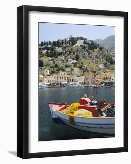 Yialos, Symi, Dodecanese Islands, Greece, Europe-Fraser Hall-Framed Photographic Print