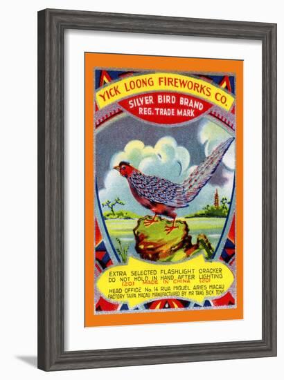 Yick Loong Silver Bird Brand Firecracker-null-Framed Art Print