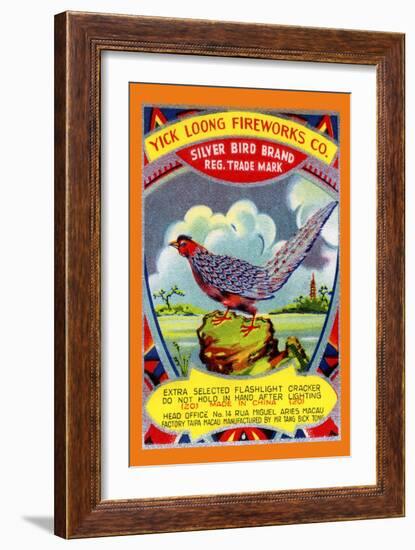 Yick Loong Silver Bird Brand Firecracker-null-Framed Art Print