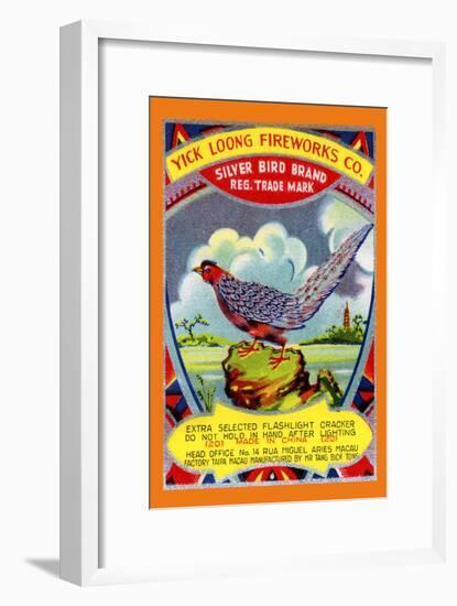 Yick Loong Silver Bird Brand Firecracker-null-Framed Art Print