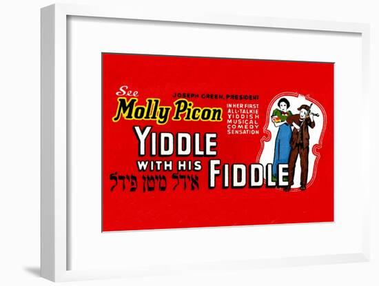 Yiddle with His Fiddle-null-Framed Art Print