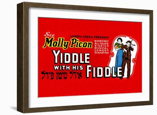 Yiddle with His Fiddle-null-Framed Art Print