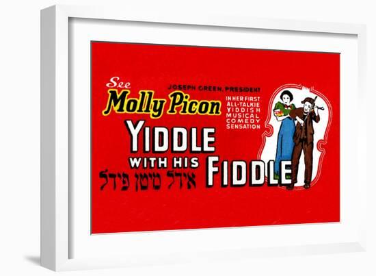 Yiddle with His Fiddle-null-Framed Art Print