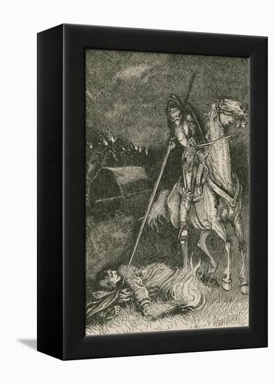 "Yield, and Beg Thy Life, or Thou Diest"-Paul Hardy-Framed Premier Image Canvas