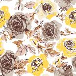 Flower Rose Wallpaper-yih graphic-Premium Giclee Print