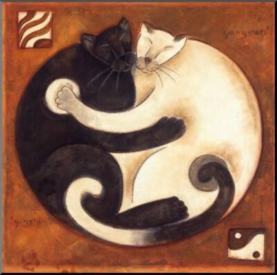 Yin Chi Yang Chats Art Print Aline Gauthier Art Com