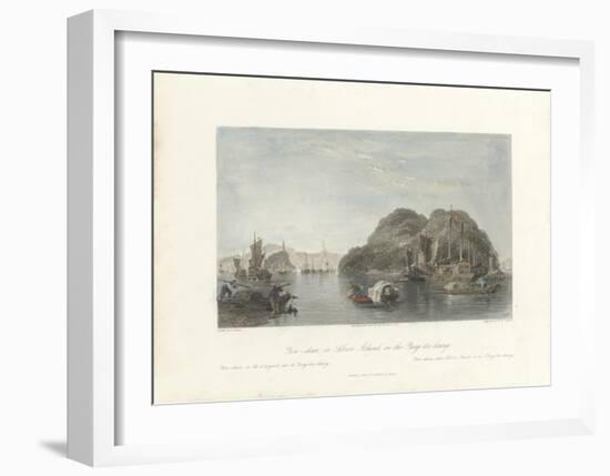 Yin-shan, or Silver Island, on the Yang-tse-keang-Thomas Allom-Framed Premium Giclee Print