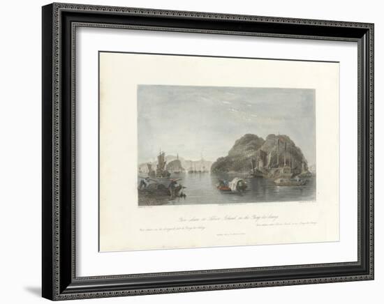 Yin-shan, or Silver Island, on the Yang-tse-keang-Thomas Allom-Framed Premium Giclee Print