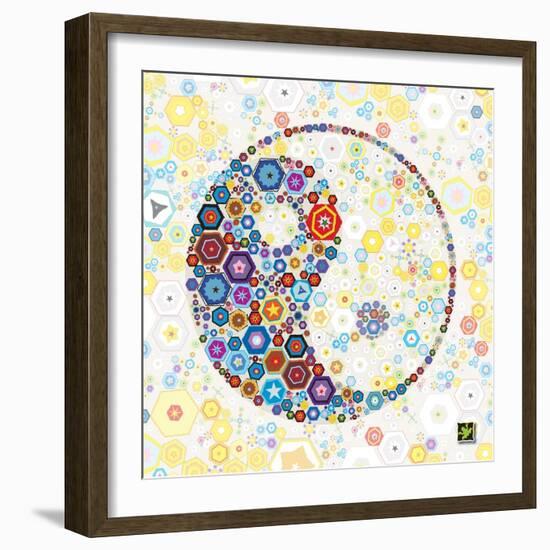 Yin Yang Discs-Jeffrey Cadwallader-Framed Art Print