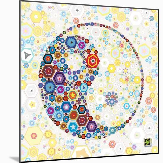 Yin Yang Discs-Jeffrey Cadwallader-Mounted Art Print