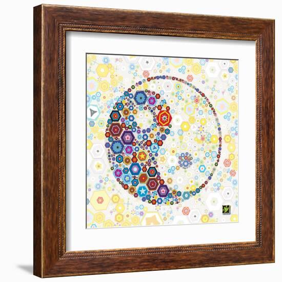 Yin Yang Discs-Jeffrey Cadwallader-Framed Art Print