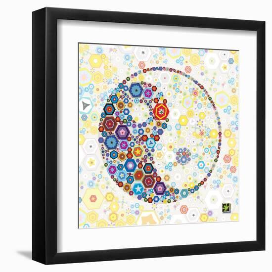 Yin Yang Discs-Jeffrey Cadwallader-Framed Art Print