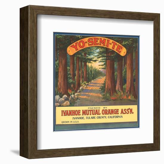 Yo-Se-Mite Oranges-null-Framed Art Print