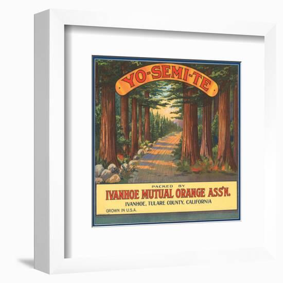 Yo-Se-Mite Oranges-null-Framed Art Print