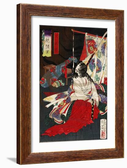 Yodo No Kimi, from the Series Essays by Yoshitoshi-Kunichika toyohara-Framed Giclee Print