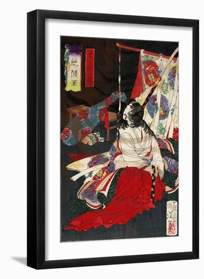 Yodo No Kimi, from the Series Essays by Yoshitoshi-Kunichika toyohara-Framed Giclee Print