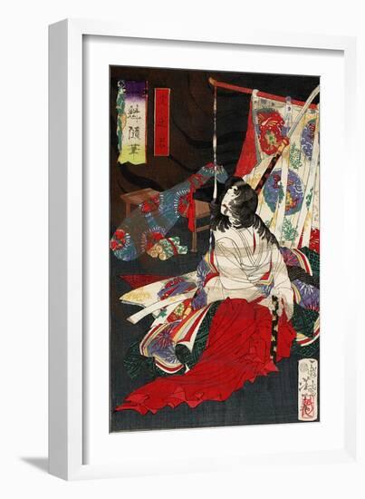 Yodo No Kimi, from the Series Essays by Yoshitoshi-Kunichika toyohara-Framed Giclee Print