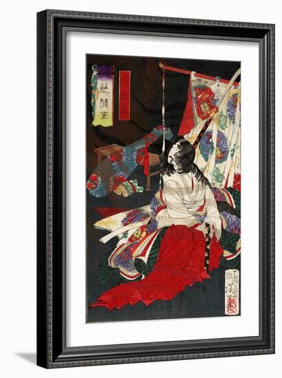 Yodo No Kimi, from the Series Essays by Yoshitoshi-Kunichika toyohara-Framed Giclee Print