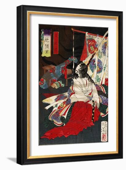 Yodo No Kimi, from the Series Essays by Yoshitoshi-Kunichika toyohara-Framed Giclee Print