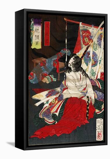 Yodo No Kimi, from the Series Essays by Yoshitoshi-Kunichika toyohara-Framed Premier Image Canvas