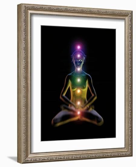 Yoga And the Chakras-Jose Antonio-Framed Photographic Print