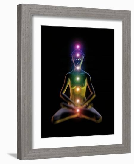 Yoga And the Chakras-Jose Antonio-Framed Photographic Print