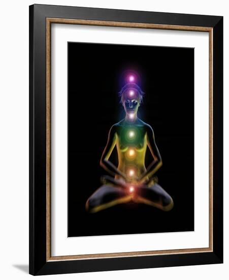 Yoga And the Chakras-Jose Antonio-Framed Photographic Print