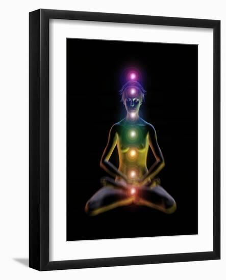 Yoga And the Chakras-Jose Antonio-Framed Photographic Print