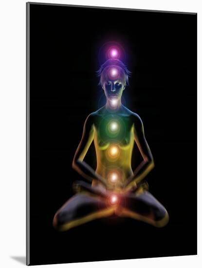 Yoga And the Chakras-Jose Antonio-Mounted Photographic Print