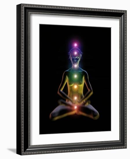 Yoga And the Chakras-Jose Antonio-Framed Photographic Print