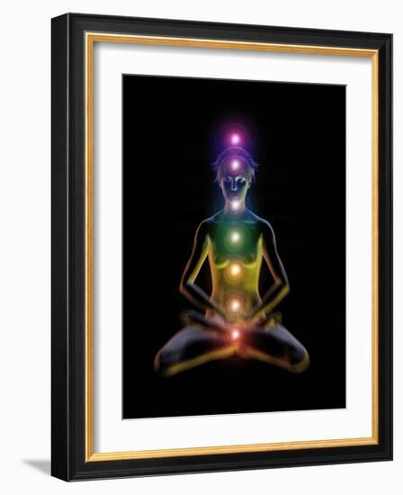 Yoga And the Chakras-Jose Antonio-Framed Photographic Print