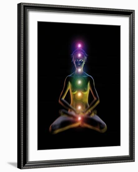 Yoga And the Chakras-Jose Antonio-Framed Photographic Print