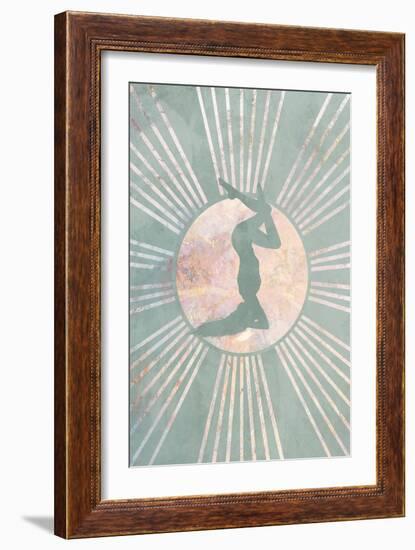 Yoga Boho Sun Green 4-Sarah Manovski-Framed Giclee Print