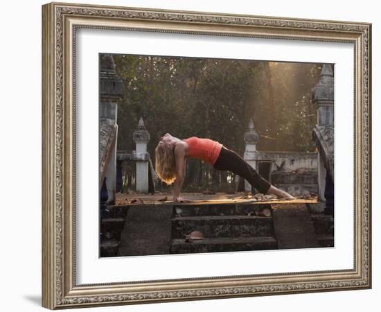 Yoga - Chiang Dao - Thailand-Dan Holz-Framed Photographic Print