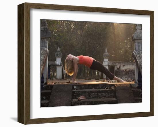 Yoga - Chiang Dao - Thailand-Dan Holz-Framed Photographic Print