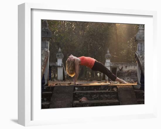 Yoga - Chiang Dao - Thailand-Dan Holz-Framed Photographic Print