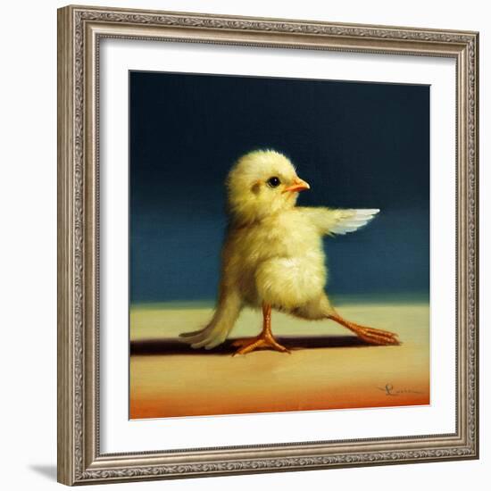 Yoga Chick Bend Knee-Lucia Heffernan-Framed Art Print