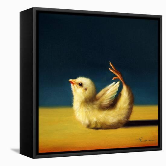 Yoga Chick Bow Pose-Lucia Heffernan-Framed Stretched Canvas
