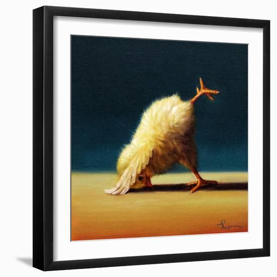 Yoga Chick Downward Dog Split-Lucia Heffernan-Framed Art Print