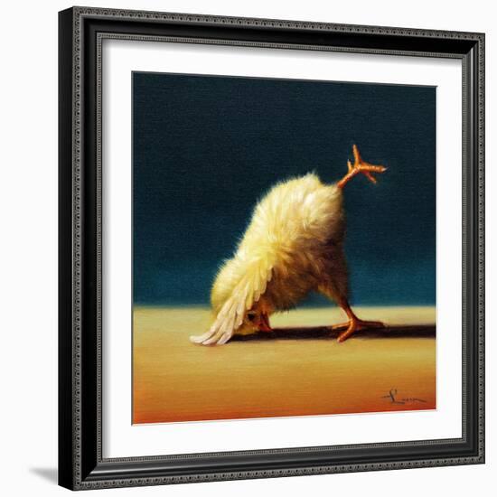 Yoga Chick Downward Dog Split-Lucia Heffernan-Framed Art Print
