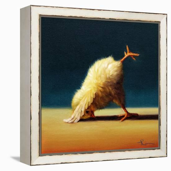 Yoga Chick Downward Dog Split-Lucia Heffernan-Framed Stretched Canvas