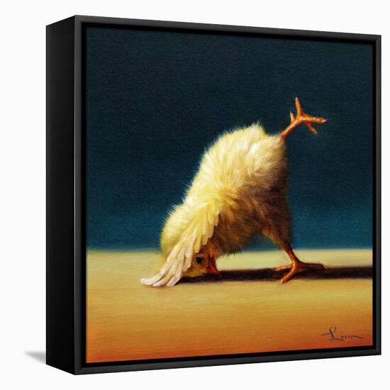 Yoga Chick Downward Dog Split-Lucia Heffernan-Framed Stretched Canvas