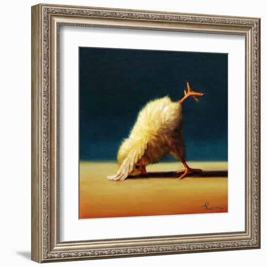 Yoga Chick Downward Dog Split-Lucia Heffernan-Framed Art Print