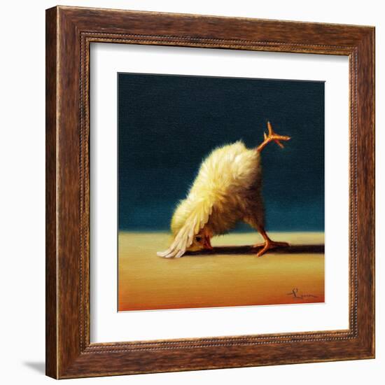 Yoga Chick Downward Dog Split-Lucia Heffernan-Framed Art Print