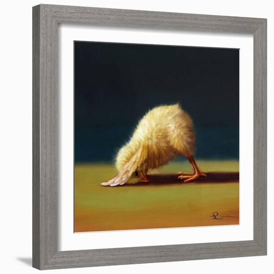 Yoga Chick Downward Dog-Lucia Heffernan-Framed Art Print