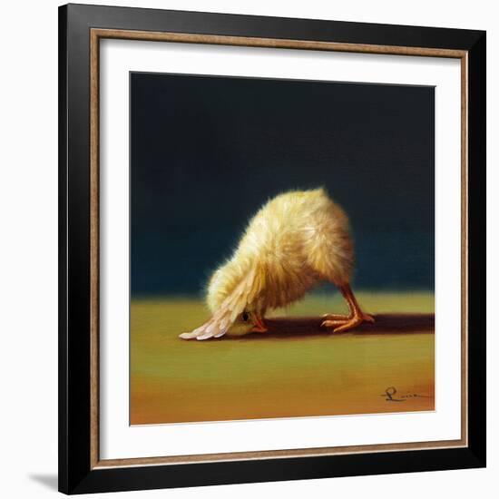 Yoga Chick Downward Dog-Lucia Heffernan-Framed Art Print
