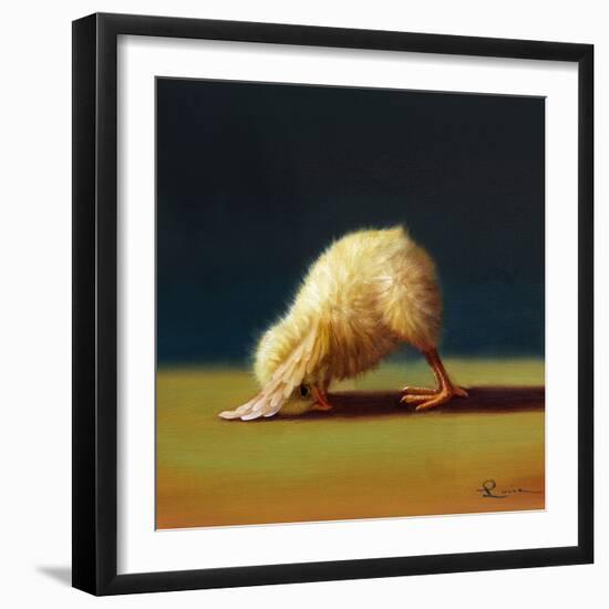 Yoga Chick Downward Dog-Lucia Heffernan-Framed Art Print